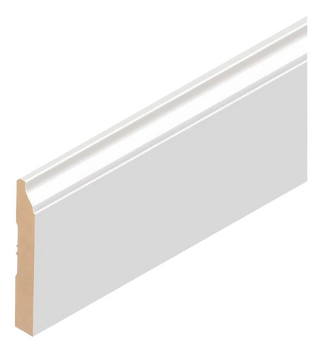 Zocalo Mdf 8cm Canto Moldurado 12x82x3660 Blanco X Ml