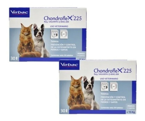 Chondroflex 225 30 2 Pack Virbac Condroprotector Articular