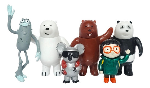 Muñecos 6 Figuras Personajes Osos Escandalosos