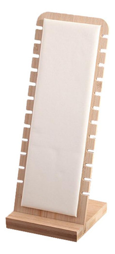 Soporte De Exhibición De Collar Blanco De 3 Piezas, Soporte
