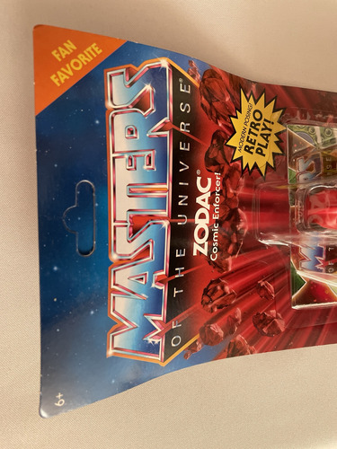 Zodac Motu Origins Fan Favorite Unpunched Cartón Maltratado (Usado)