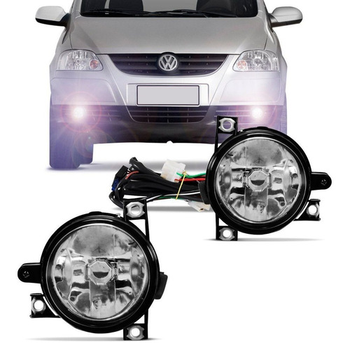 Kit Farol Milha Auxiliar Neblina Vw Fox 2012 13 14 15 2016