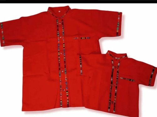 Dúo Guayabera Artesanal Papá E Hijo