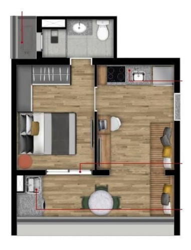 Imagem 16 de 17 de Studio Em Pinheiros,próximo Do Metro Sumare|lançamento A Venda|by You - 0000058 - 69673279