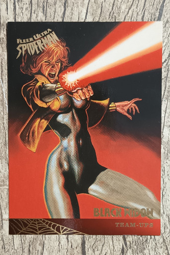 Cards Fleer Ultra Homem Aranha Team-ups Black Widow Fury (Usado)