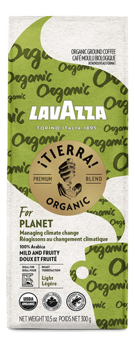 Lavazza ¡tierra! Cafe Molido Organico Planet, Tostado Medio