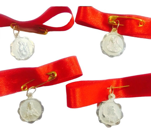 Medallas De Plata Fina Para Bebe San Benito Sagrado Corazon