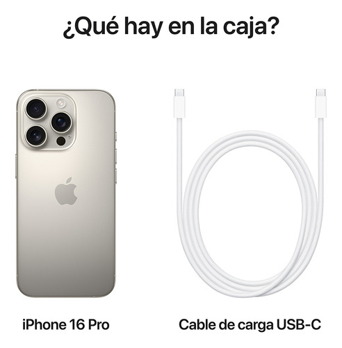 Apple iPhone 16 Pro (128 GB) - Titanio natural