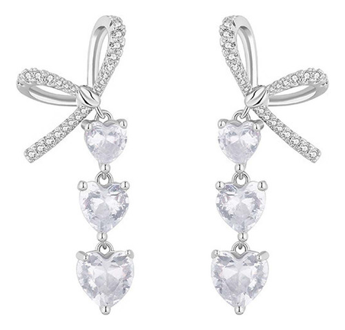 Pendientes Cortos Con Borlas G Fashionable Y Lazo En Forma D