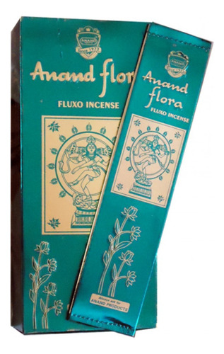 Caja de incienso Massala Anand Flora con 12 paquetes de 25 g