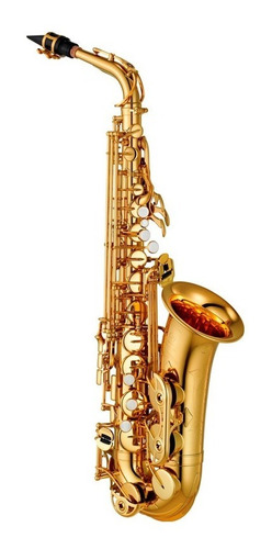 Saxofón Yamaha Yas480, Alto Intermedio Fa# Y Fa Frontal