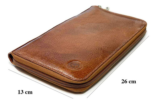 Porta Pasaporte Cuero Organizador Porta Documentos Viaje