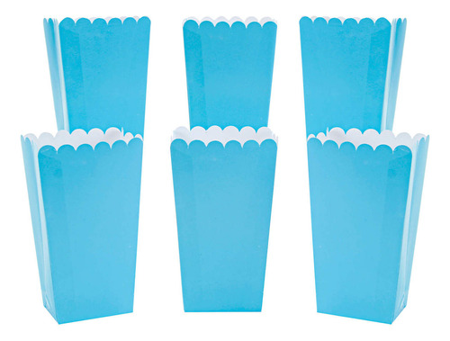 Mylin Caja Bolsita Palomitas Lisa 13x7.5x4.5cm Pack 6pz Color Azul
