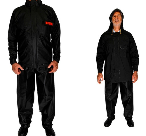 Kit Capa De Chuva Motoqueiro E Capa Garupa Impermeável Moto