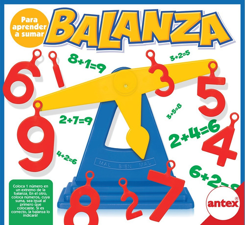 Balanza Didáctica Juegos De Mesa Suma Matemáticas 5134 Antex