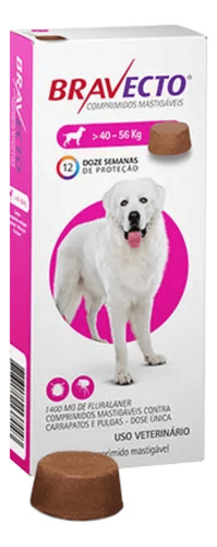 Antipulgas Bravecto Cães 40kg A 56kg Msd