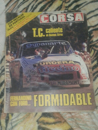 Revista Corsa Recalde Fernandino 17 03 1987 N1079