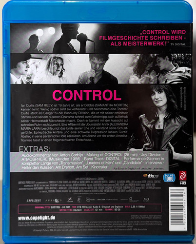 Blu-ray Controle: A História De Ian Curtis - Joy Division