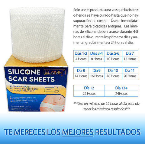 Parche Silicona Reutilizable Cicatrices Scar Sheets 3m 300cm