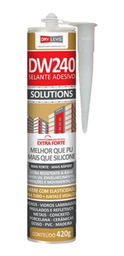 Selante Para Juntas Cimentícias Dw240 Flex 420g Cinza