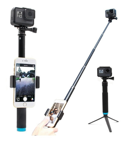 Bastón Retráctil Selfie Stick Monopod Para Gopro Hero 7 6 5