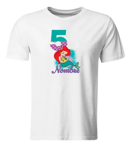 Playeras de cumpleaños de la sirenita new arrivals