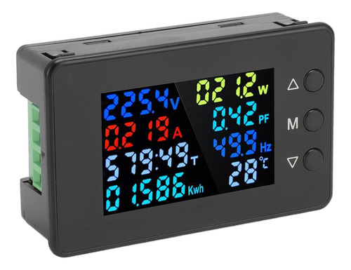 Voltímetro Digital Con Detector De Voltaje Y Amperaje Con Pa