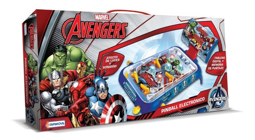 Imagen 1 de 4 de Pinball Spiderman Led Arcade Luz Sonido Avengers Juguete