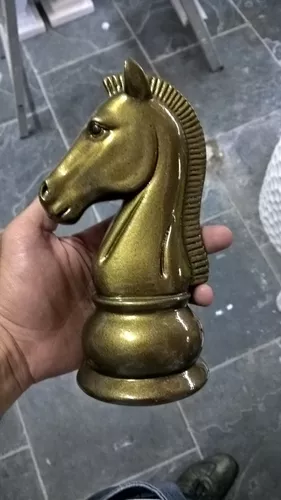 Decoração Peça De Xadrez - Cavalo 20 Cm