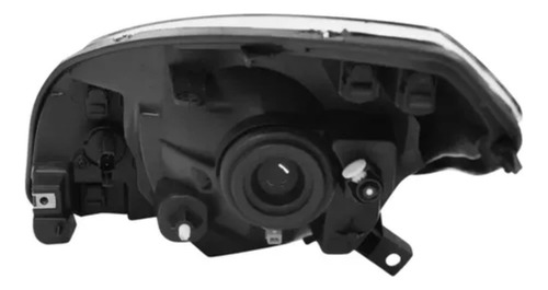 Farol Sandero 2012 A 2014 Foco Simples Mascara Negra