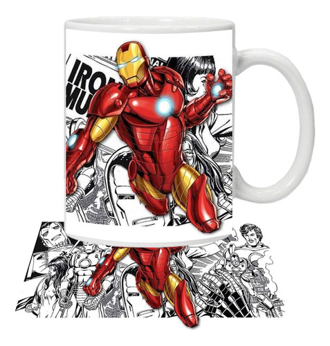 Tazon Iron Man Superhéroes Marvel Grafimax