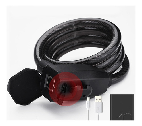 Para Bicicleta Con Carga Usb Resistente E Irrompible Con