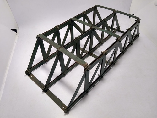 Imagen 2 de 9 de Nico Puente Doble 29cm Metal. Armado. Meccano? H0 (cpv 21)