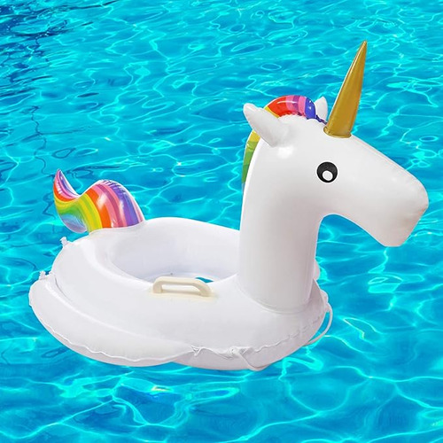 Unicornio Salvavidas Infantil 70cm Alberca Inflable Con Asas
