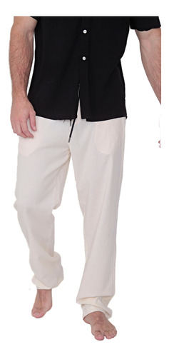 Pantalon Lino Hombre Liso Colores Varios Calidad Premium