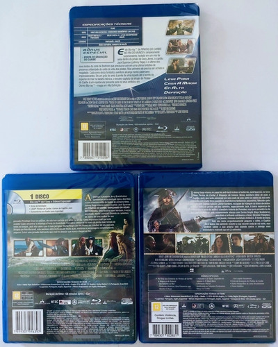 Blu-ray Piratas Do Caribe Coleção Completa Lacrado Original