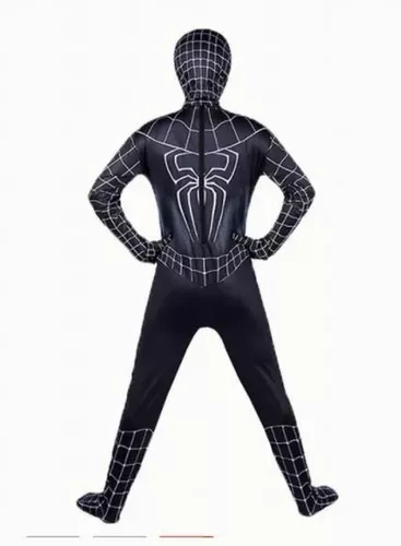 Spiderman Halloween traje para adultos e crianças, bodysuit