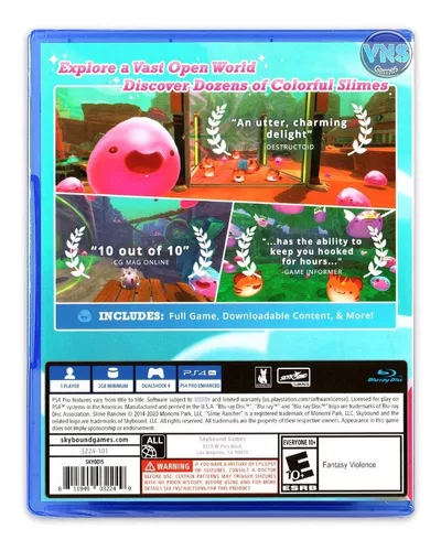 Jogo Ps4 Slime Rancher Deluxe Edition Midia Fisica