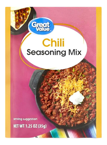 1 Sobre De 35g De Chili Seasoning Mix (sazonador Para Chili)