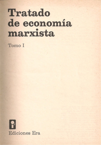 Tratado De Economía Marxista 2 Tomos / Ernest Mandel