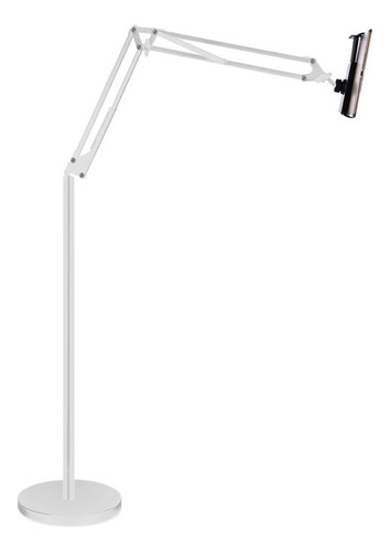 Pedestal Vextab Suporte Articulado P/ Tablet iPad Celular Cor Branco