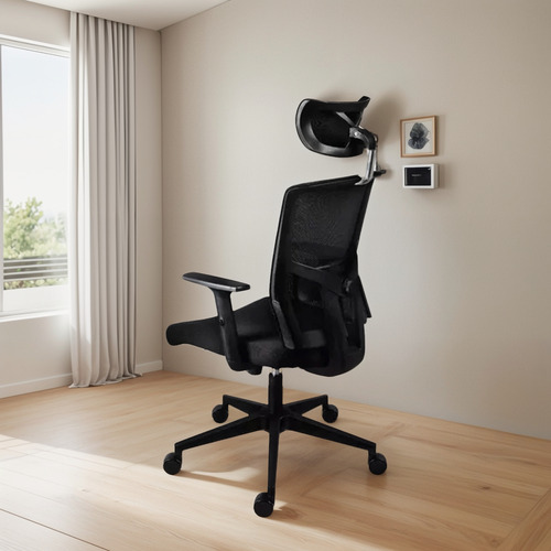 Silla Ejecutiva Con Cabecera Y Brazos Ajustables