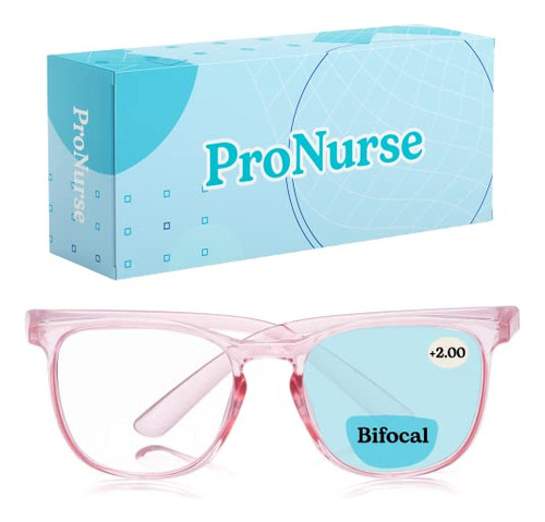 Pronurse Bifocal Safety Glasses, Prescription Goggles With 3