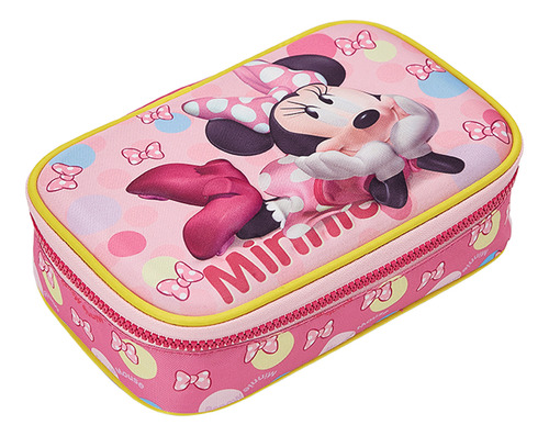 Estojo Box Escolar Minnie Mouse Disney 13245