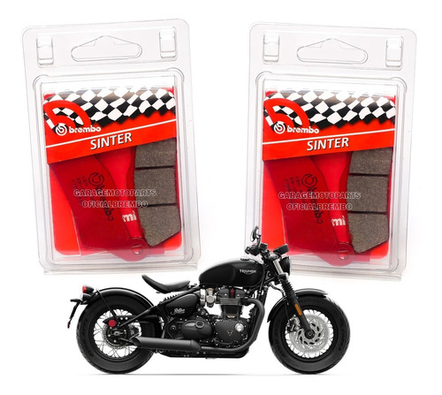 Pastilha De Freio Dianteira Brembo Bonneville Bobber Black 