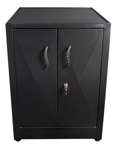 Gabinete Negro Con Llave Para Estufa 4 Puestos