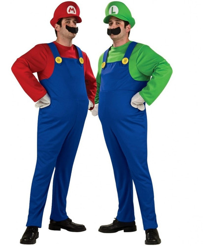 Imagen 1 de 1 de Disfraz Mario Bros Adulto Nintendo Disfraces Hombre Mundocut