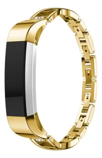 Y For Fitbit Alta Smart Watch X-shaped Metal Watch