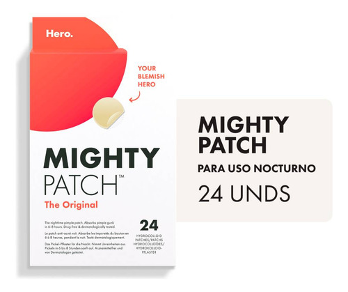 Parche Para Acné Mighty Patch Hero Original 24u