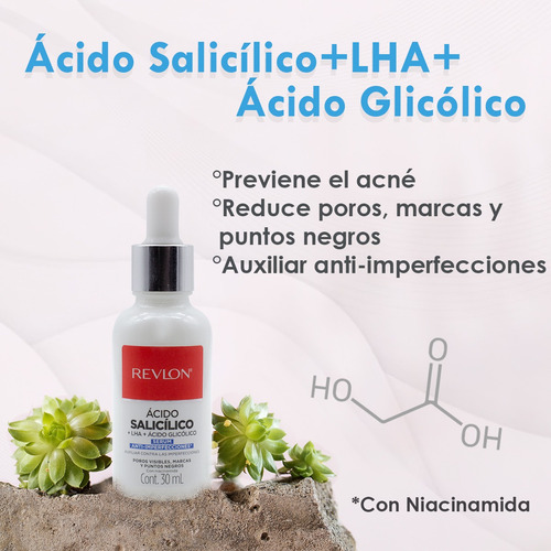 Serum Anti Imperfecciones Revlon Con Ácido Salicílico 30 Ml Todo Tipo De Piel Día/noche